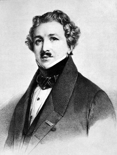 Louis Jacques Mande Daguerre (1787-1851) by Henri Grevedon
